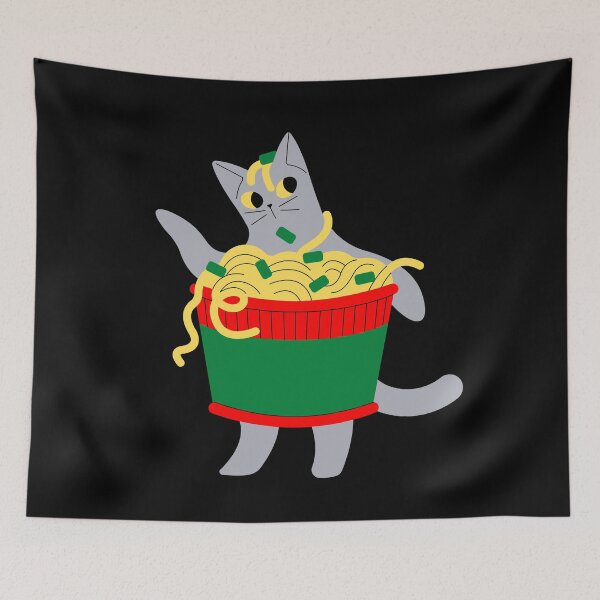 Item preview, Funny ramen noodle cats design designed and sold by KeepItSimple089.