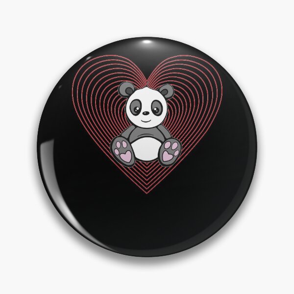 Item preview, Love Panda Bear Valentines Day Red Heart designed and sold by RJ-Art.