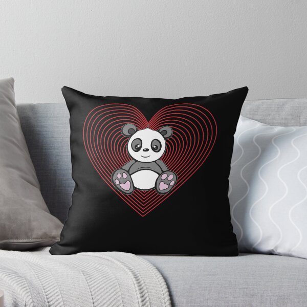 Item preview, Love Panda Bear Valentines Day Red Heart designed and sold by RJ-Art.