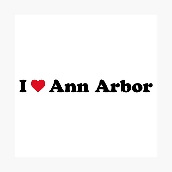 Item preview, I Love Ann Arbor designed and sold by Novel Gifts.