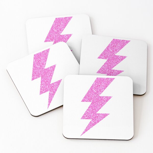 Item preview, pink glitter lightning bolt designed and sold by designsbysamantha.