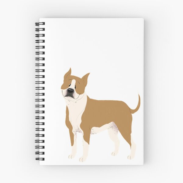 Item preview, Fawn and White AmStaff designed and sold by scribblesnsnuff.