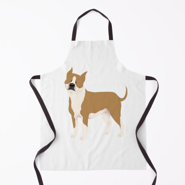 Item preview, Fawn and White AmStaff designed and sold by scribblesnsnuff.