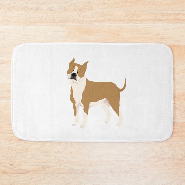 Item preview, Fawn and White AmStaff designed and sold by scribblesnsnuff.