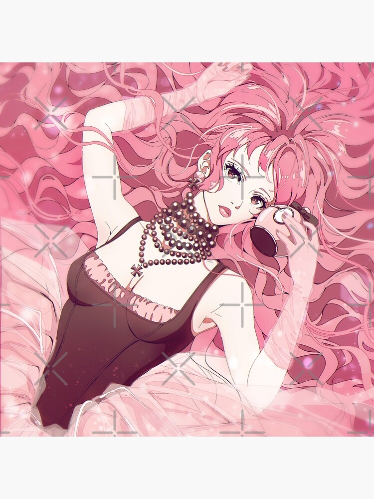 The stylish anime girl in pink The stylish anime girl in pink