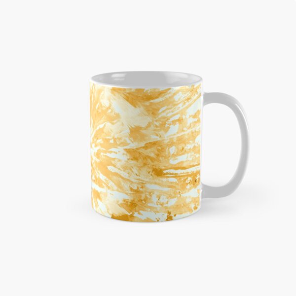 Item preview, Yellow Orange Tie-Dye Colored Pattern Design // Hand Painted Mandala Multi Media Abstract designed and sold by AEJdesign.
