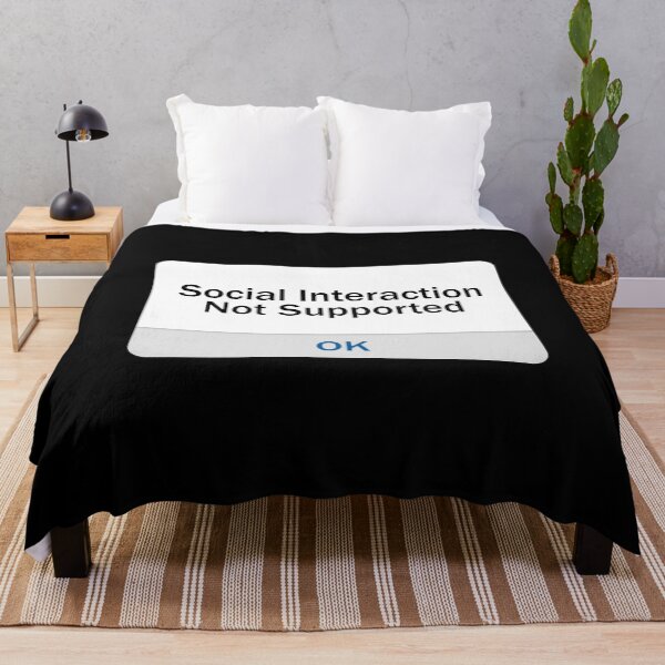 Item preview, Social Interaction Not Supported designed and sold by cool-merch.