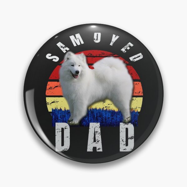 Item preview, Retro Vintage Samoyed Dad Daddy Casual Tee designed and sold by Zavola.