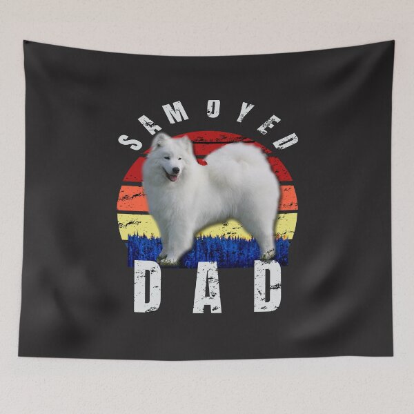 Item preview, Retro Vintage Samoyed Dad Daddy Casual Tee designed and sold by Zavola.