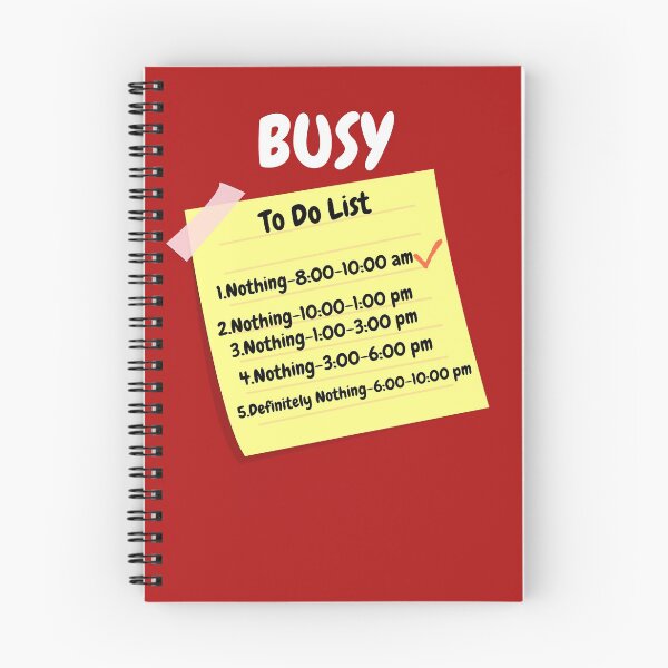 Item preview, Busy Doing Nothing To Do List designed and sold by Freestylist.