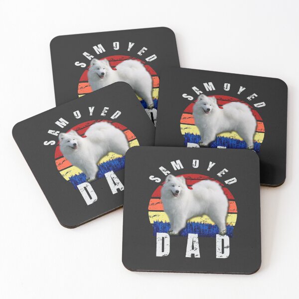 Item preview, Retro Vintage Samoyed Dad Daddy Casual Tee designed and sold by Zavola.