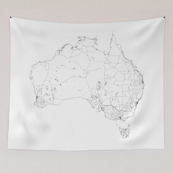 Item preview, Australia Map, Art Print By LandSartprints designed and sold by LandSartprints.