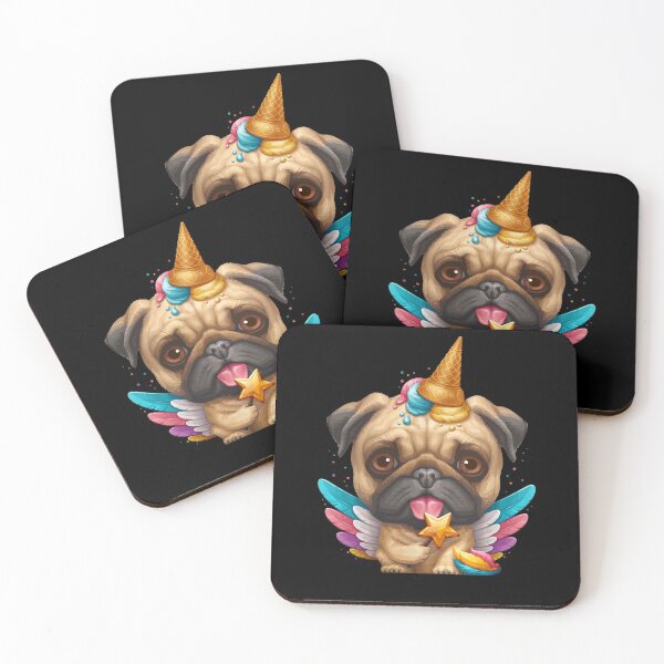 Artikelvorschau, Mops Eis Einhorn entworfen und verkauft von anmlz.