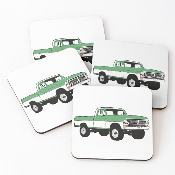 Item preview, 70/72 Light Green White F Truck designed and sold by CoolRide.