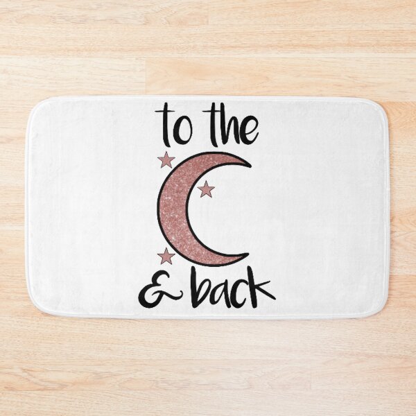 Item preview, To the Moon and Back Rose Gold Glitter designed and sold by samantha brachman.
