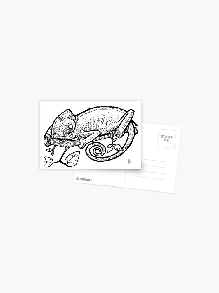 Thumbnail 1 of 2, Postcard, Iguana designed and sold by likemoyd.