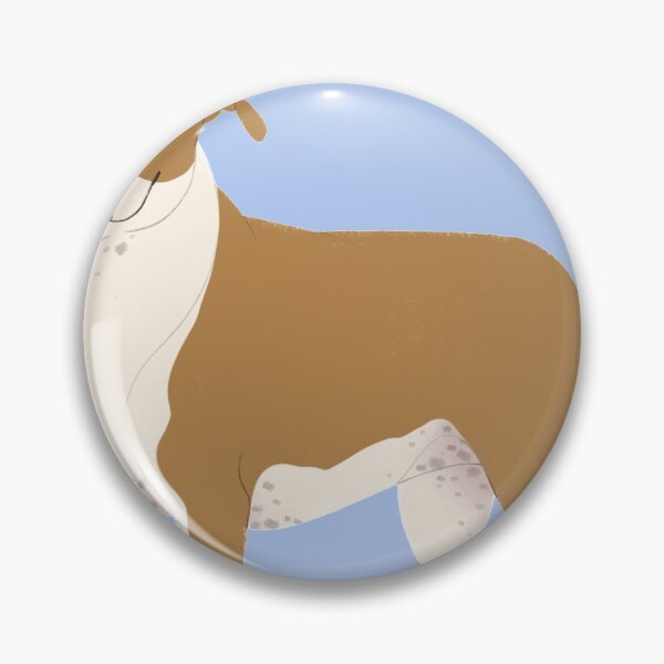 Item preview, Fawn and White AmStaff 2 designed and sold by scribblesnsnuff.