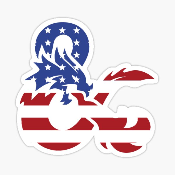 Item preview, American Flag D&D Ampersand designed and sold by Jack Of Hearts.
