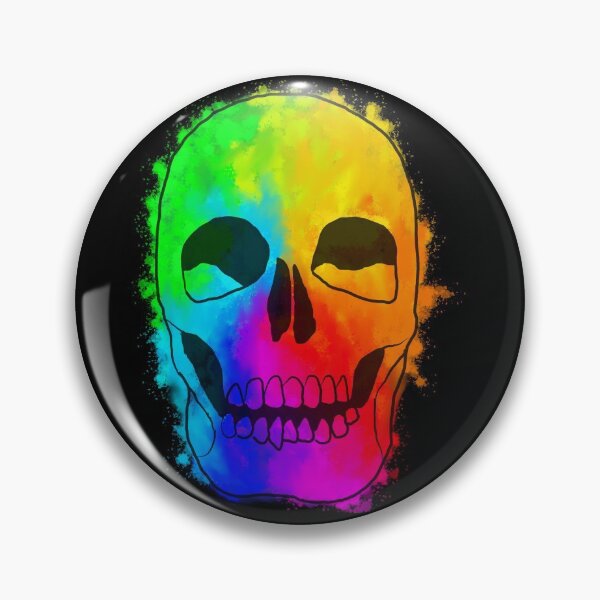 Item preview, Colourful paint skull designed and sold by ArtisanAaron.