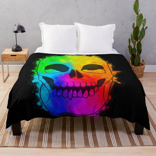 Item preview, Colourful paint skull designed and sold by ArtisanAaron.