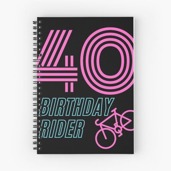 Item preview, 40th birthday bike cycling rider designed and sold by shopbikeshirt.