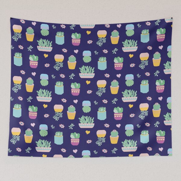Item preview, Happy succulent pattern  designed and sold by JulliaZeleskey.