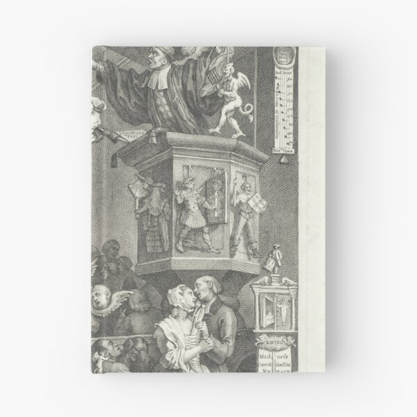 Artikelvorschau, Leichtgläubigkeit, Aberglaube und Fanatismus, ein Medley - William Hogarth (1697-1764) - Kupferstich entworfen und verkauft von cdmprints.