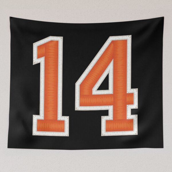Item preview, Sports Number 14 Jersey fourteen Orange designed and sold by elhefe.