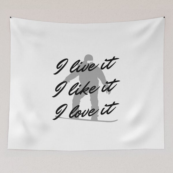 Item preview, Snowboarding: I live it. I like it. I love it designed and sold by TheGreenGoat.