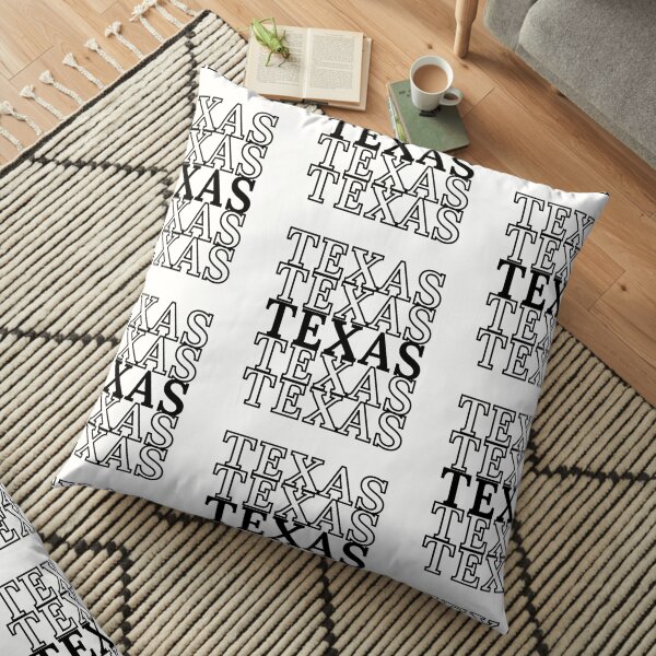 repeated text Floor Pillow