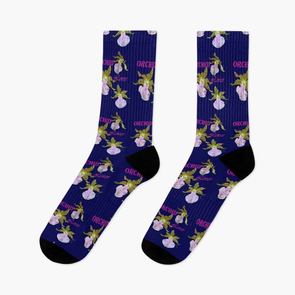 Item preview, Orchid Lover Green Purple Tiger Orchids Blue Background designed and sold by SpiritGifts.