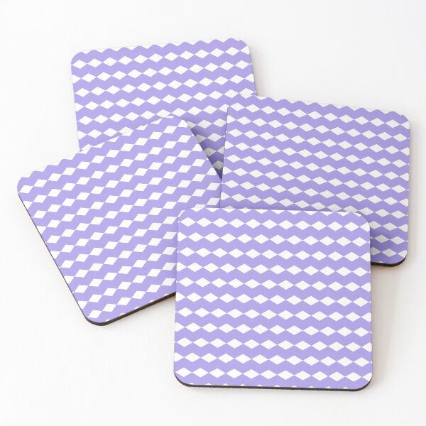 Item preview, White diamond and lilac pattern designed and sold by Diane Hunter Art.