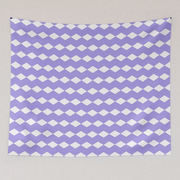 Item preview, White diamond and lilac pattern designed and sold by Diane Hunter Art.