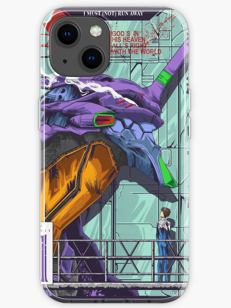 Evangelion Eva 01 Poster Color Iphone Case For Sale By Jhonyknight Redbubble