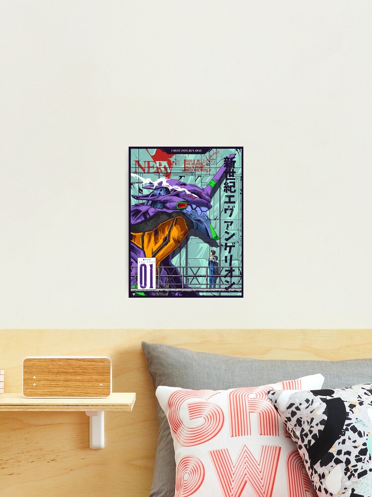 Thumbnail 2 of 3, Photographic Print, Evangelion - EVA 01 Poster Color designed and sold by jhonyknight.