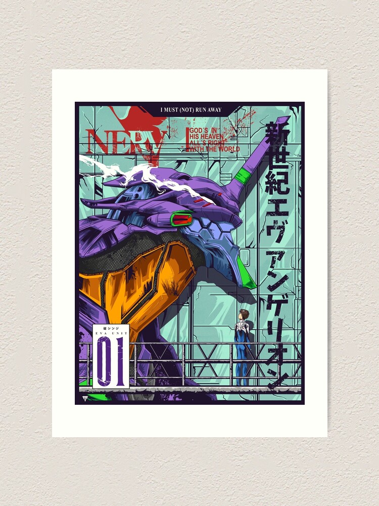 Evangelion art print fashion poster