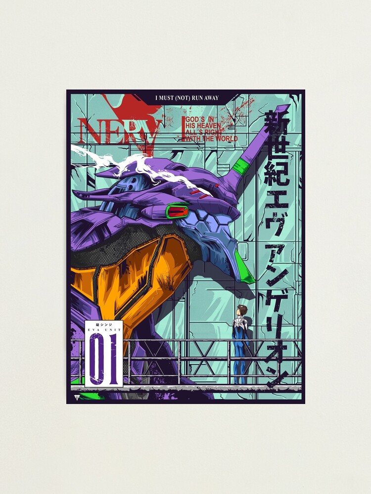 Thumbnail 1 of 3, Photographic Print, Evangelion - EVA 01 Poster Color designed and sold by jhonyknight.