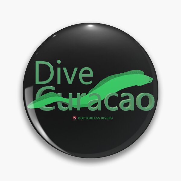 Item preview, Dive Curacao Green Moray Eel with Green Font designed and sold by BottomlessDiver.