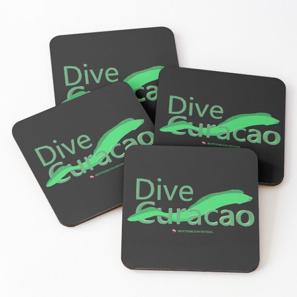 Item preview, Dive Curacao Green Moray Eel with Green Font designed and sold by BottomlessDiver.