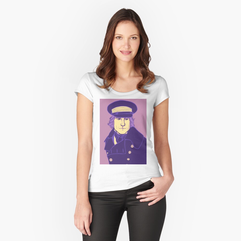 Item preview, Fitted Scoop T-Shirt designed and sold by brainyraccoons.