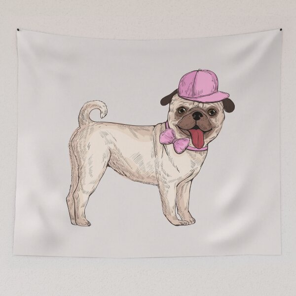 Item preview, Cute Pug wearing a bow tie designed and sold by kalud-zoldyck.