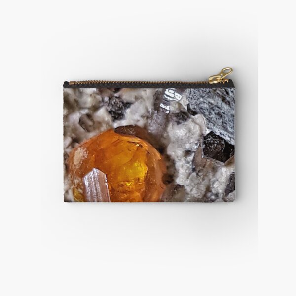 Item preview, Spessartite garnet with smoky quartz designed and sold by highdeadesigns.