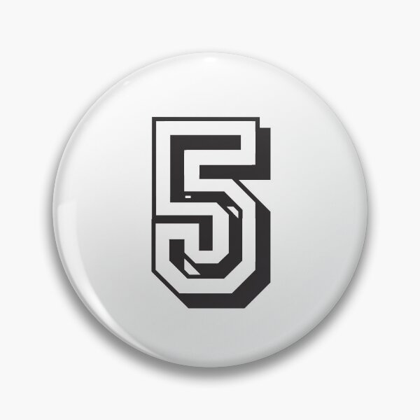 Item preview, 5 number college font designed and sold by GeogDesigns.