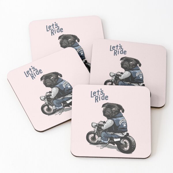 Item preview, Motorista Pug Negro designed and sold by kalud-zoldyck.
