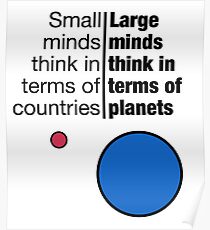 Small Minds and Large Minds Poster