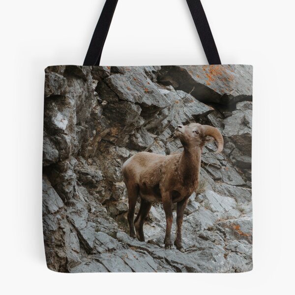 Item preview, Big Horned Sheep on Cliffside designed and sold by Tortelikeatiger.