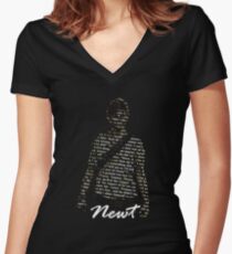 Newt Women's Fitted V-Neck T-Shirt
