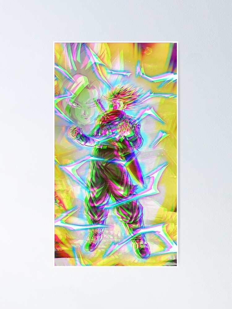 "Glitch/Trippy Super Saiyan Rage Trunks (Full Colour) Dragon Ball