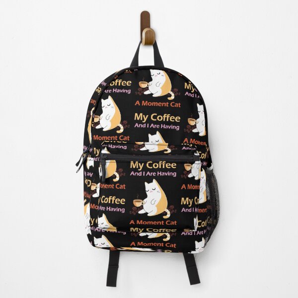 Item preview, My coffee and i are having a moment cat, cute cat drinks coffee and surrounded by coffee beans, coffee lover cat mother designed and sold by SGS-.