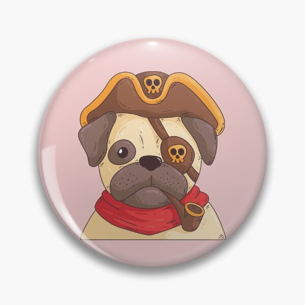 Item preview, Pug Pirate designed and sold by kalud-zoldyck.